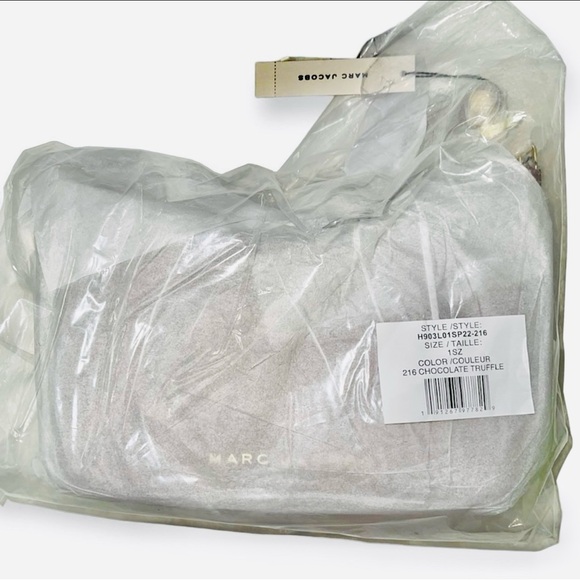 MARC JACOBS Handbag Tempo Baguette Shoulder Bag Chocolate Truffle Gold Hardware - Picture 6 of 8